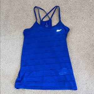 Blue Nike Dri-Fit Tank Top